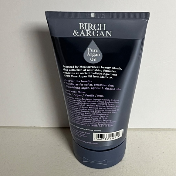 Bath & Body Works Birch & Argan Pure Argan Oil Sugar Scrub 8oz New Sealed - Picture 2 of 9